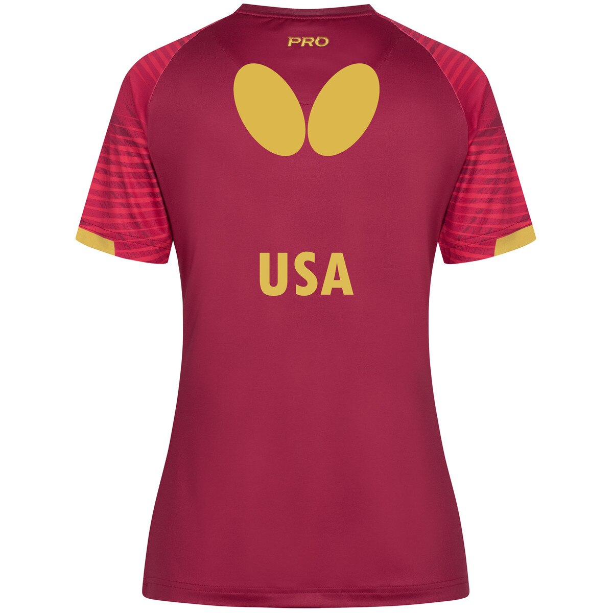 Butterfly USA Team 25 Lady Shirt - Red - Back